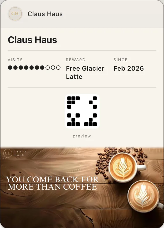 The same loyalty pass in Google Wallet