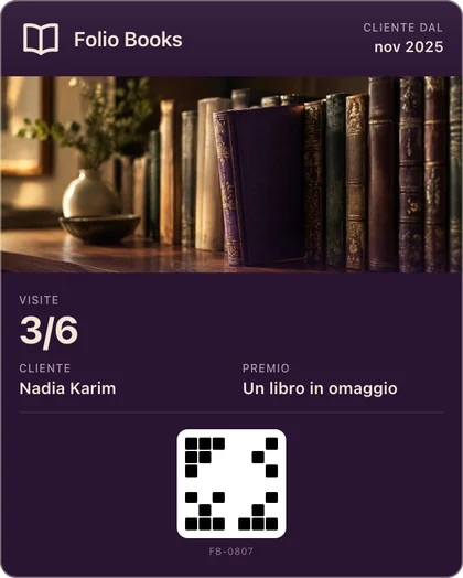 La tessera fedeltà di Folio Books in Apple Wallet
